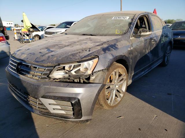 1VWDT7A34HC015375 - 2017 VOLKSWAGEN PASSAT R-L GRAY photo 2