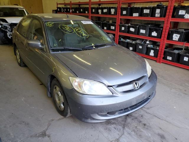 JHMES96645S014462 - 2005 HONDA CIVIC HYBR GRAY photo 1