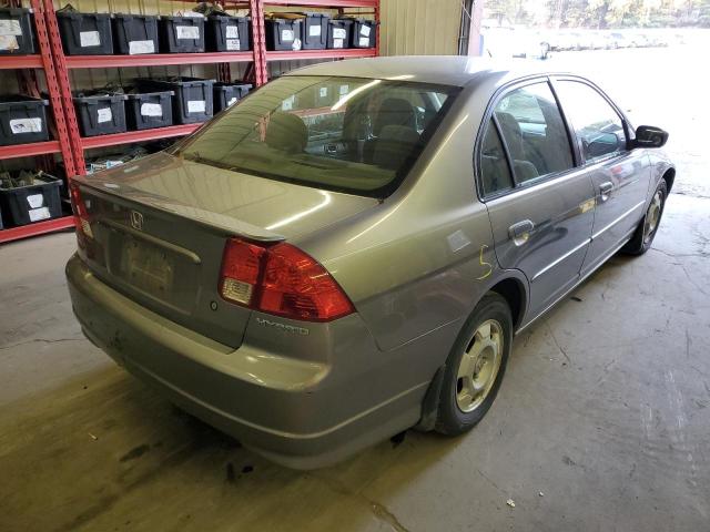 JHMES96645S014462 - 2005 HONDA CIVIC HYBR GRAY photo 4