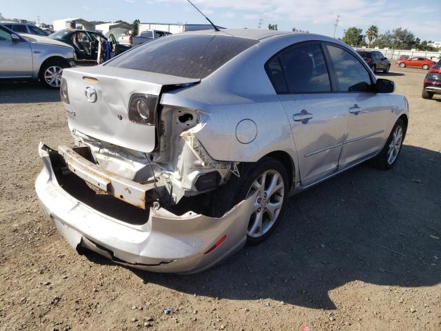 JM1BK32G981165923 - 2008 MAZDA 3 I SILVER photo 4