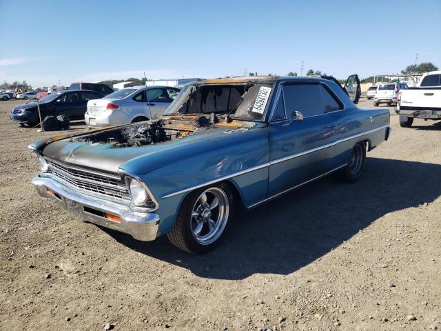 115377W173909 - 1967 CHEVROLET NOVA BLUE photo 2