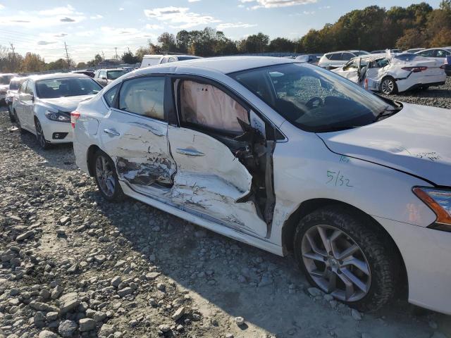 3N1AB7AP6FY334540 - 2015 NISSAN SENTRA S WHITE photo 9