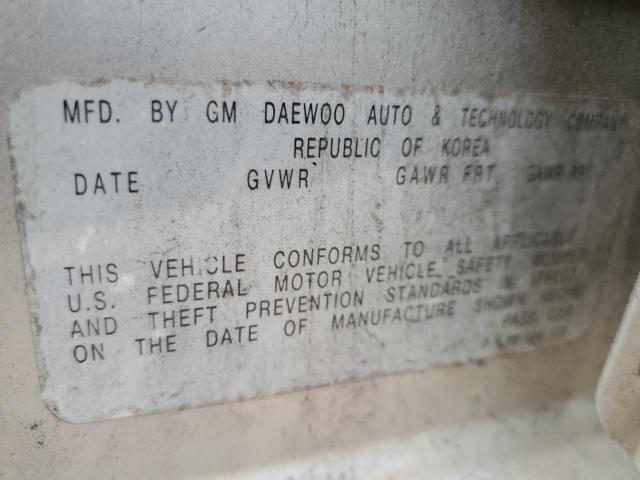 KL1TD56656B534075 - 2006 CHEVROLET AVEO BASE SILVER photo 10