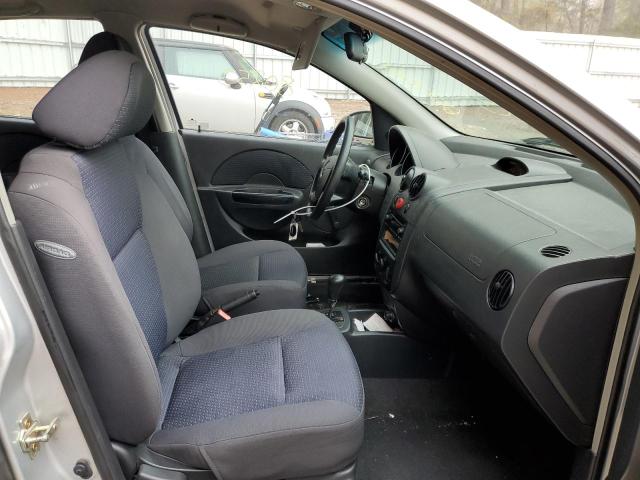 KL1TD56656B534075 - 2006 CHEVROLET AVEO BASE SILVER photo 5