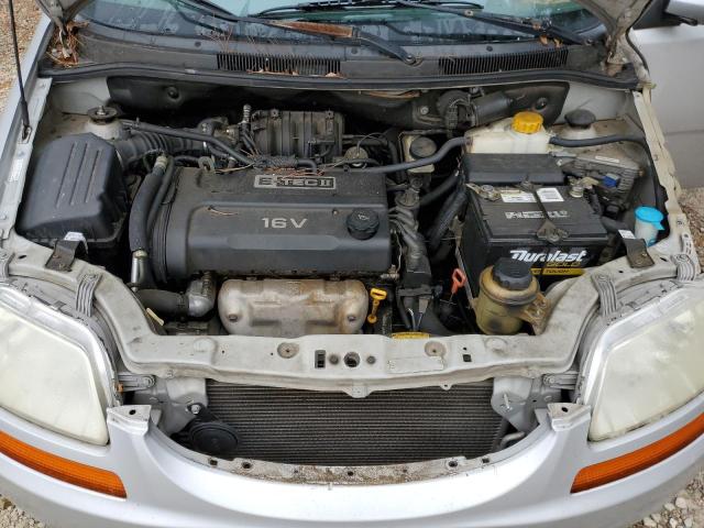 KL1TD56656B534075 - 2006 CHEVROLET AVEO BASE SILVER photo 7