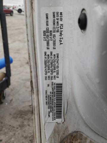 ZFBERFBT9G6C17890 - 2016 RAM PROMASTER WHITE photo 10