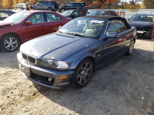 WBABS33472JY59888 - 2003 BMW 3 SERIES GRAY photo 2