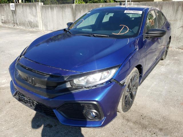 SHHFK7H41KU223834 - 2019 HONDA CIVIC SPOR BLUE photo 2