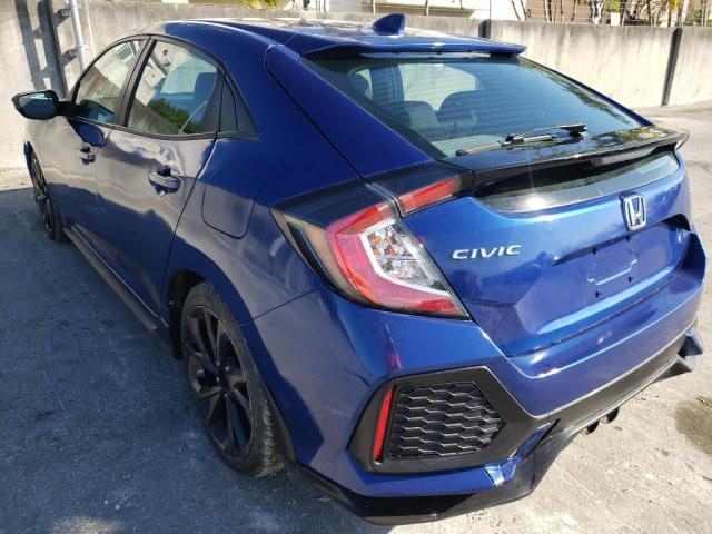 SHHFK7H41KU223834 - 2019 HONDA CIVIC SPOR BLUE photo 3
