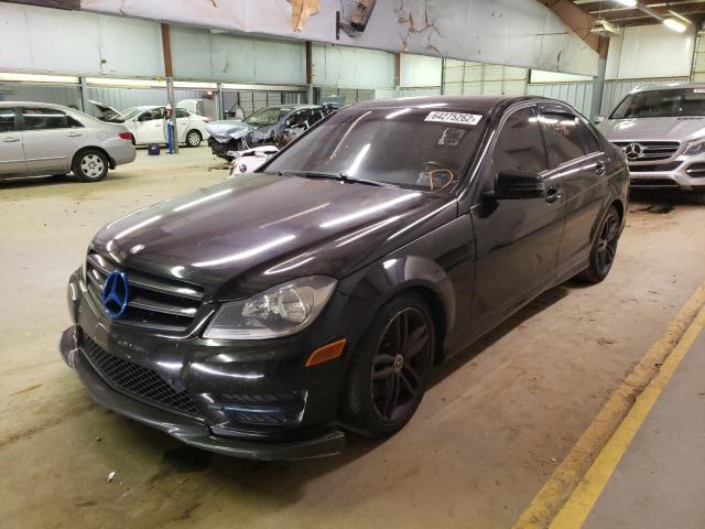 WDDGF8AB9EA934404 - 2014 MERCEDES-BENZ C 300 4MAT BLACK photo 2