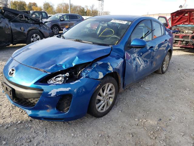 JM1BL1V82C1699618 - 2012 MAZDA 3 I BLUE photo 2