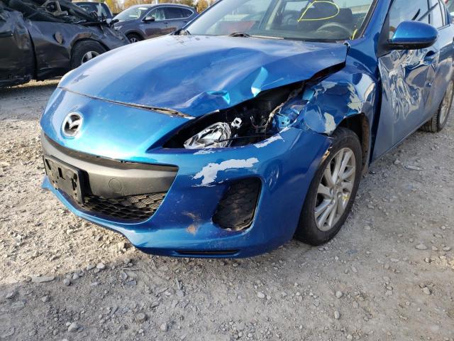 JM1BL1V82C1699618 - 2012 MAZDA 3 I BLUE photo 9