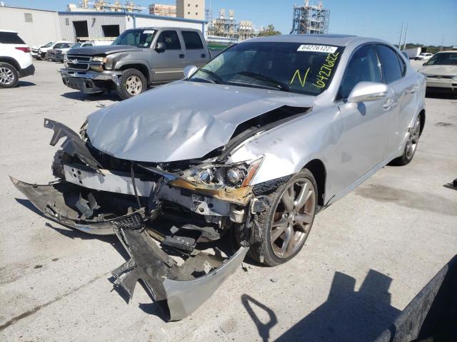 JTHBK262792088746 - 2009 LEXUS IS 250 SILVER photo 2