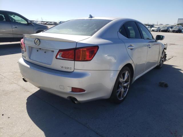 JTHBK262792088746 - 2009 LEXUS IS 250 SILVER photo 4