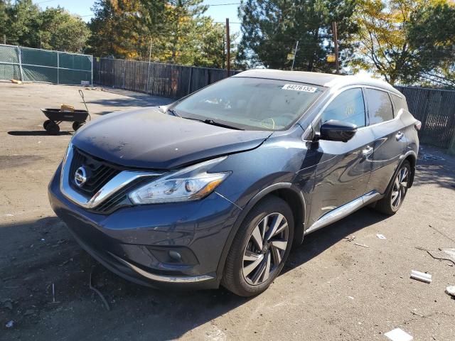 5N1AZ2MH2GN111504 - 2016 NISSAN MURANO S GRAY photo 2