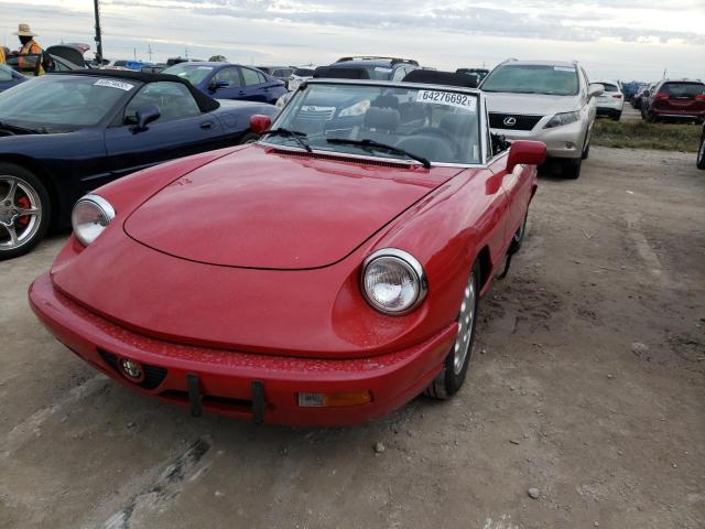 ZARBB32N7N7002491 - 1992 ALFA ROMEO SPIDER VEL RED photo 2