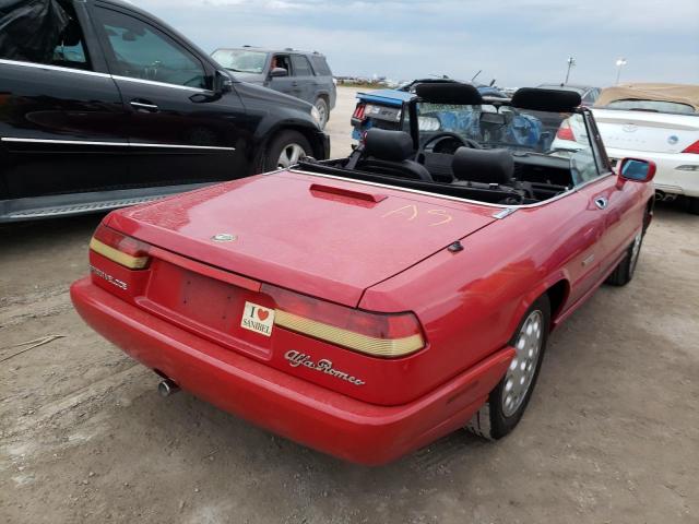 ZARBB32N7N7002491 - 1992 ALFA ROMEO SPIDER VEL RED photo 4