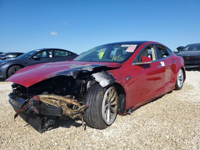 5YJSA1E29JF290795 - 2018 TESLA MODEL S Կարմիր լուսանկար 2