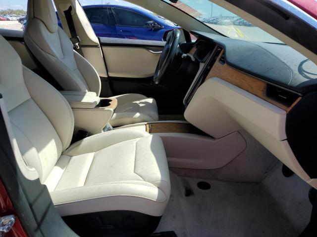 5YJSA1E29JF290795 - 2018 TESLA MODEL S Կարմիր լուսանկար 5