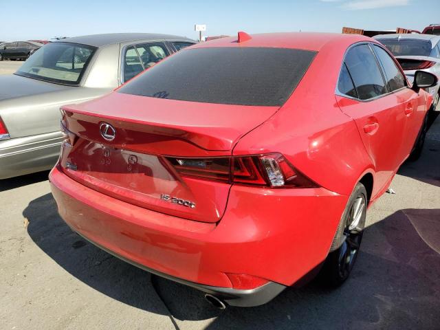 JTHBA1D2XG5016368 - 2016 LEXUS IS 200T RED photo 4