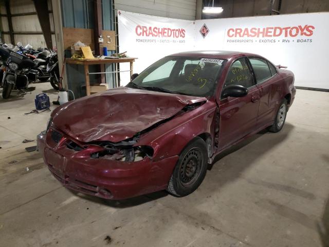 1G2NE52E05M218389 - 2005 PONTIAC GRAND AM S BURGUNDY photo 2