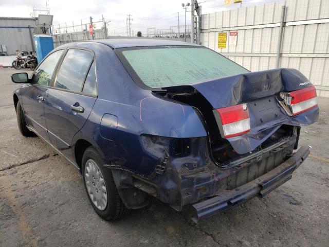 1HGCM55124A067426 - 2004 HONDA ACCORD DX BLUE photo 3