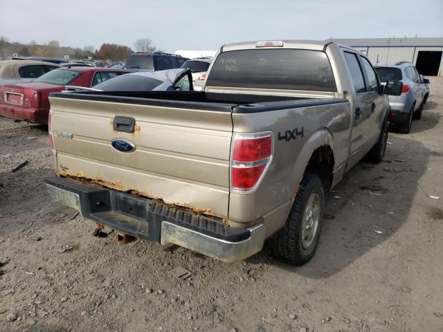 1FTFW1E85AFA66488 - 2010 FORD F150 SUPER BEIGE photo 4