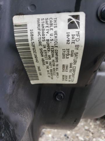 1G8AL52F63Z106442 - 2003 SATURN ION LEVEL SILVER photo 10