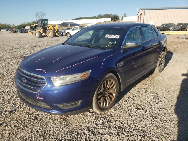 1FAHP2F83EG117910 - 2014 FORD TAURUS LIM BLUE photo 2