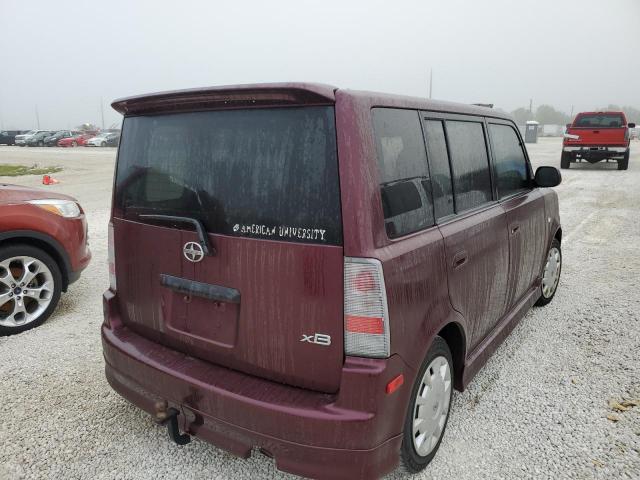 JTLKT324264056271 - 2006 TOYOTA SCION XB მუქწითელი ფოტო 4