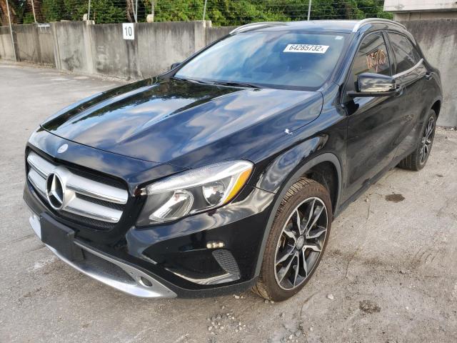 WDCTG4EB7FJ178771 - 2015 MERCEDES-BENZ GLA 250 BLACK photo 2