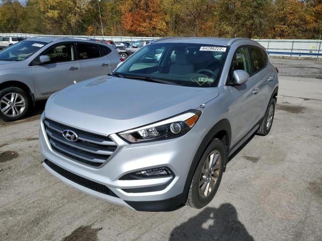 KM8J3CA29HU351843 - 2017 HYUNDAI TUCSON LIM SILVER photo 2