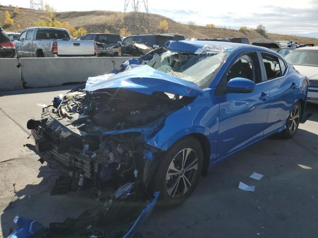 3N1AB8CV8LY302220 - 2020 NISSAN SENTRA SV BLUE photo 2