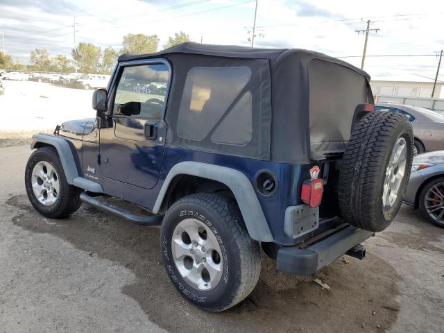 1J4FA49S95P336581 - 2005 JEEP WRANGLER S BLUE photo 3