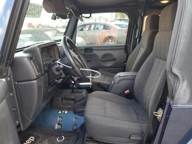 1J4FA49S95P336581 - 2005 JEEP WRANGLER S BLUE photo 5