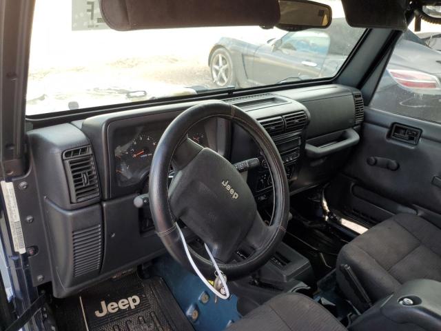 1J4FA49S95P336581 - 2005 JEEP WRANGLER S BLUE photo 9