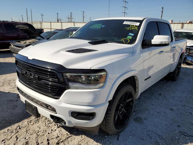 1C6SRFJT5LN313649 - 2020 RAM 1500 LARAM WHITE photo 2