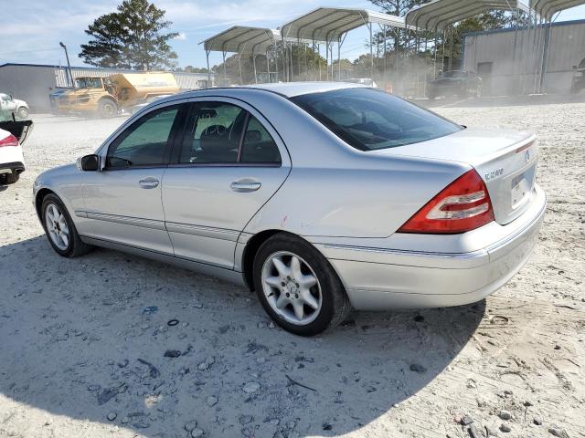 WDBRF61J24E016014 - 2004 MERCEDES-BENZ C 240 SILVER photo 3