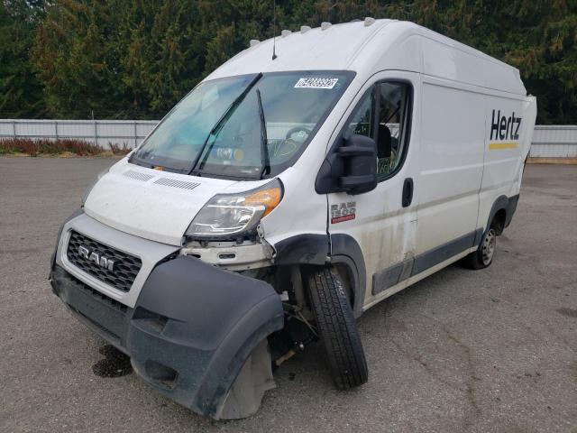 3C6TRVBG9KE549871 - 2019 RAM PROMASTER WHITE photo 2