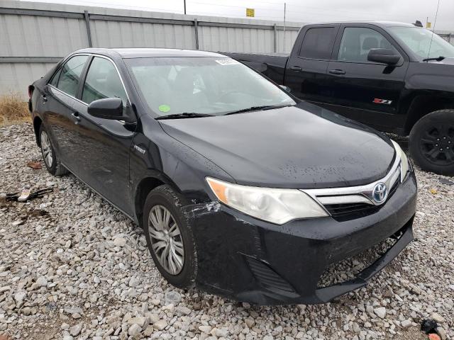 4T1BD1FK4EU139619 - 2014 TOYOTA CAMRY HYBR BLACK photo 1