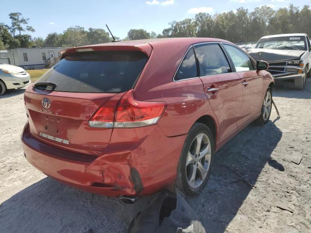 4T3ZK3BB3AU026638 - 2010 TOYOTA VENZA RED photo 4