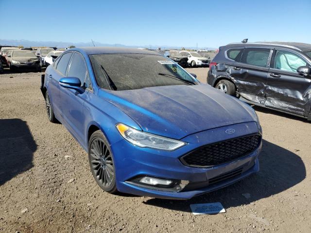 3FA6P0K96HR114524 - 2017 FORD FUSION TIT BLUE photo 1