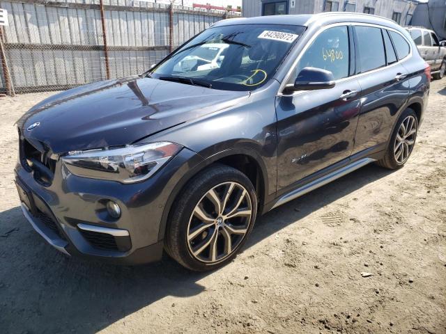 WBXHU7C39H5H36655 - 2017 BMW X1 SDRIVE2 GRAY photo 2