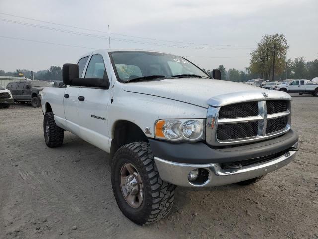 3D7KS28C25G846071 - 2005 DODGE RAM 2500 S WHITE photo 1