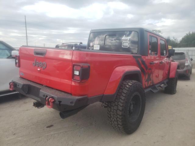 1C6HJTAGXML517153 - 2021 JEEP GLADIATOR RED photo 4