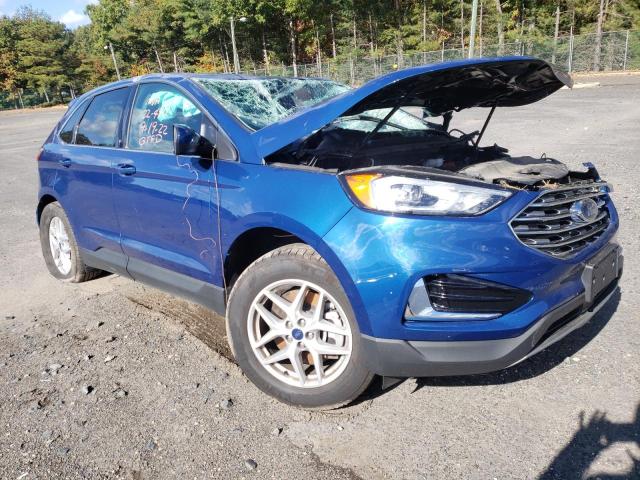 2FMPK4J96NBA11549 - 2022 FORD EDGE SEL BLUE photo 1