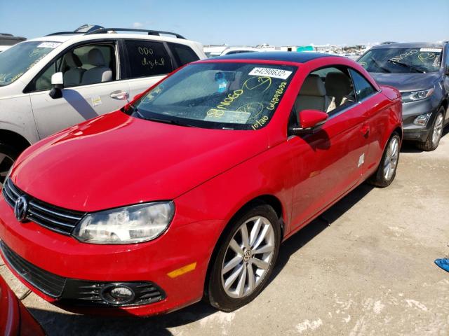 WVWBW7AH9CV006603 - 2012 VOLKSWAGEN EOS KOMFOR 红色 照片 2