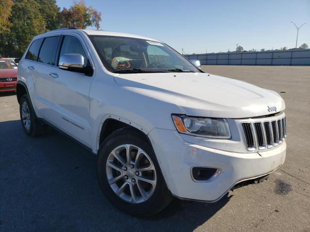 1C4RJFBG6EC215339 - 2014 JEEP GRAND CHER WHITE photo 1