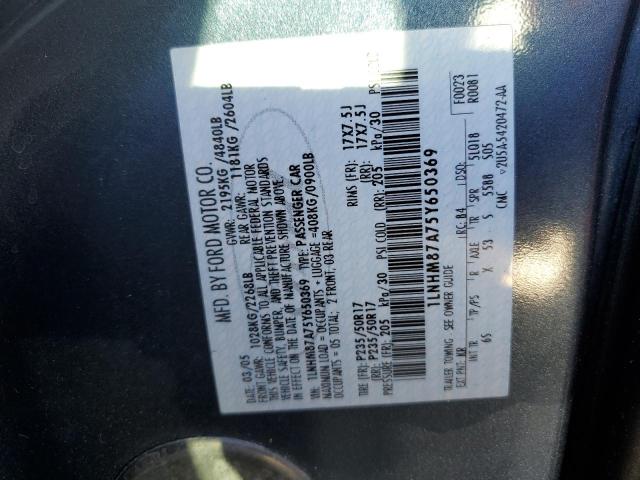 1LNHM87A75Y650369 - 2005 LINCOLN LS 蓝色 照片 10