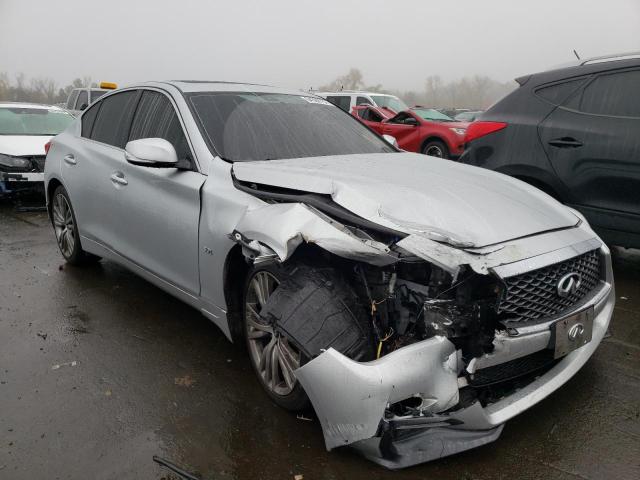 JN1EV7AR9JM445301 - 2018 INFINITI Q50 LUXE SILVER photo 1